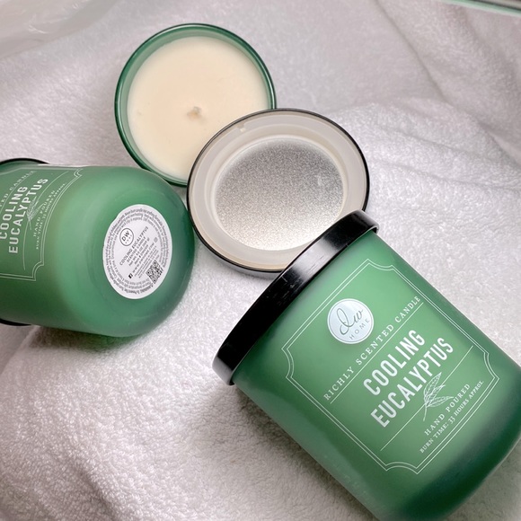 DW HOME COOLING EUCALYPTUS RICHLY SCENTED 4” CANDLE 9.5oz 33hr burn HAND POURED - Picture 2 of 8